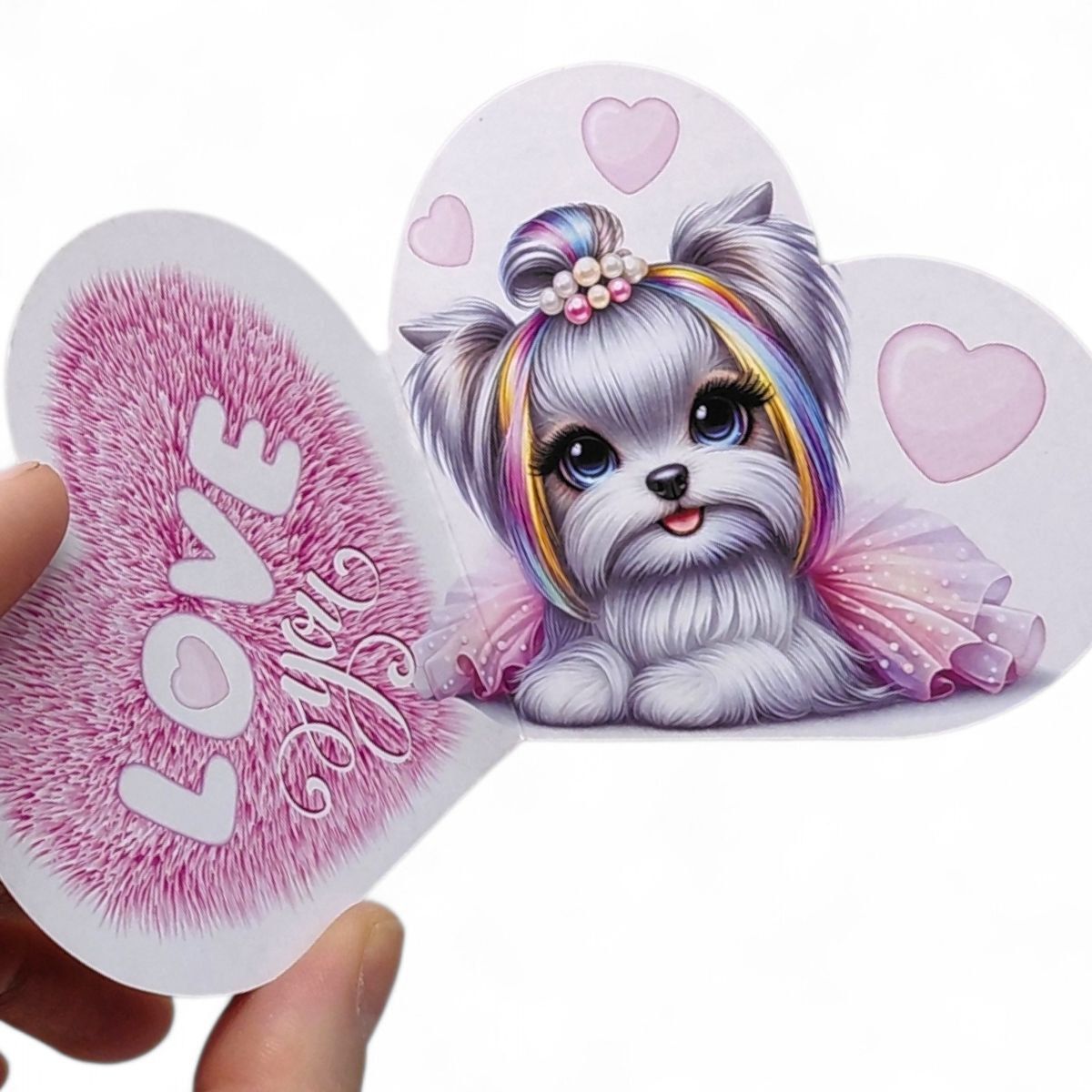 Листівка вітальна "Валентинка" 15,1х8,2 см  фото 2