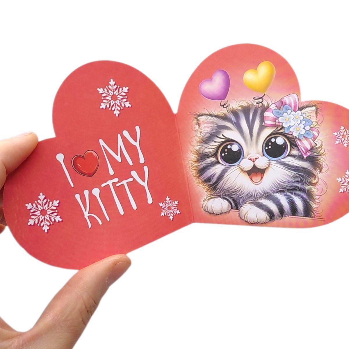 Листівка вітальна "Валентинка" 17,3х9,4 см  фото 2