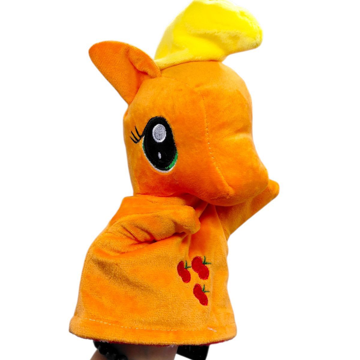 Мʼяка іграшка-рукавичка "Поні" (ПОМАРАНЧЕВА)  фото 2