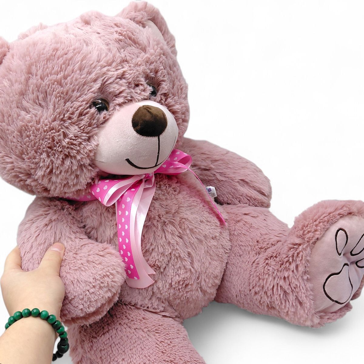 Мʼяка іграшка Ведмедик Макс 45 см.  (РОЖЕВИЙ)  фото 2