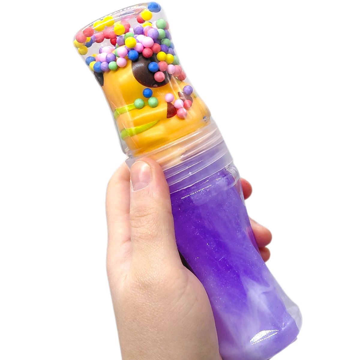 Слайми капібари з глітером 19 см (МАЛИНОВИЙ)  фото 2