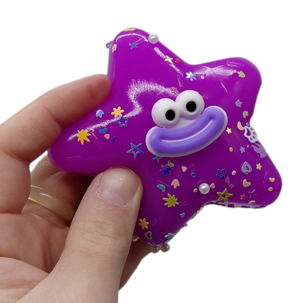 Игрушка антистресс (таба) "Звездочка" 9 см (ФИОЛЕТОВАЯ)  фото 2