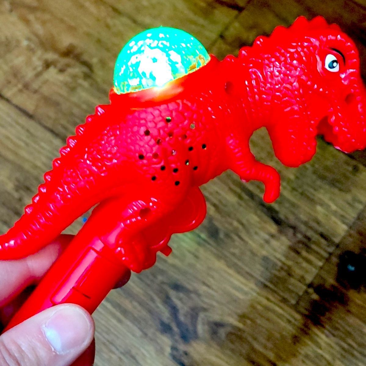 Сяючий мікрофон Динозавр 23 см (ЖОВТИЙ)  фото 2