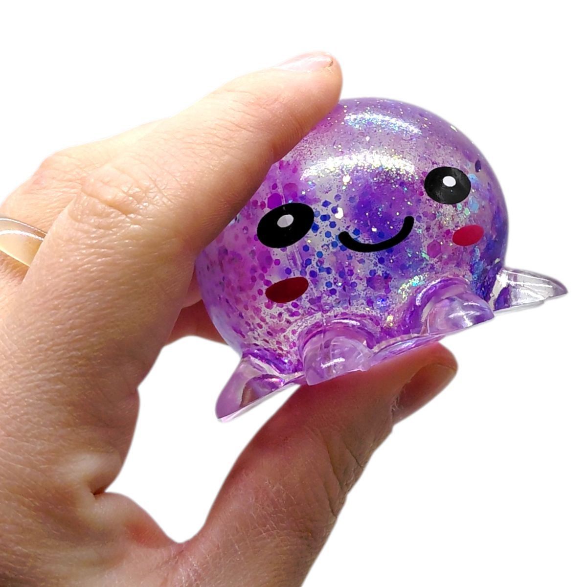 Антистресс жвачка-тянучка Осьминог 5,5 см (ФИОЛЕТОВЫЙ)  фото 2