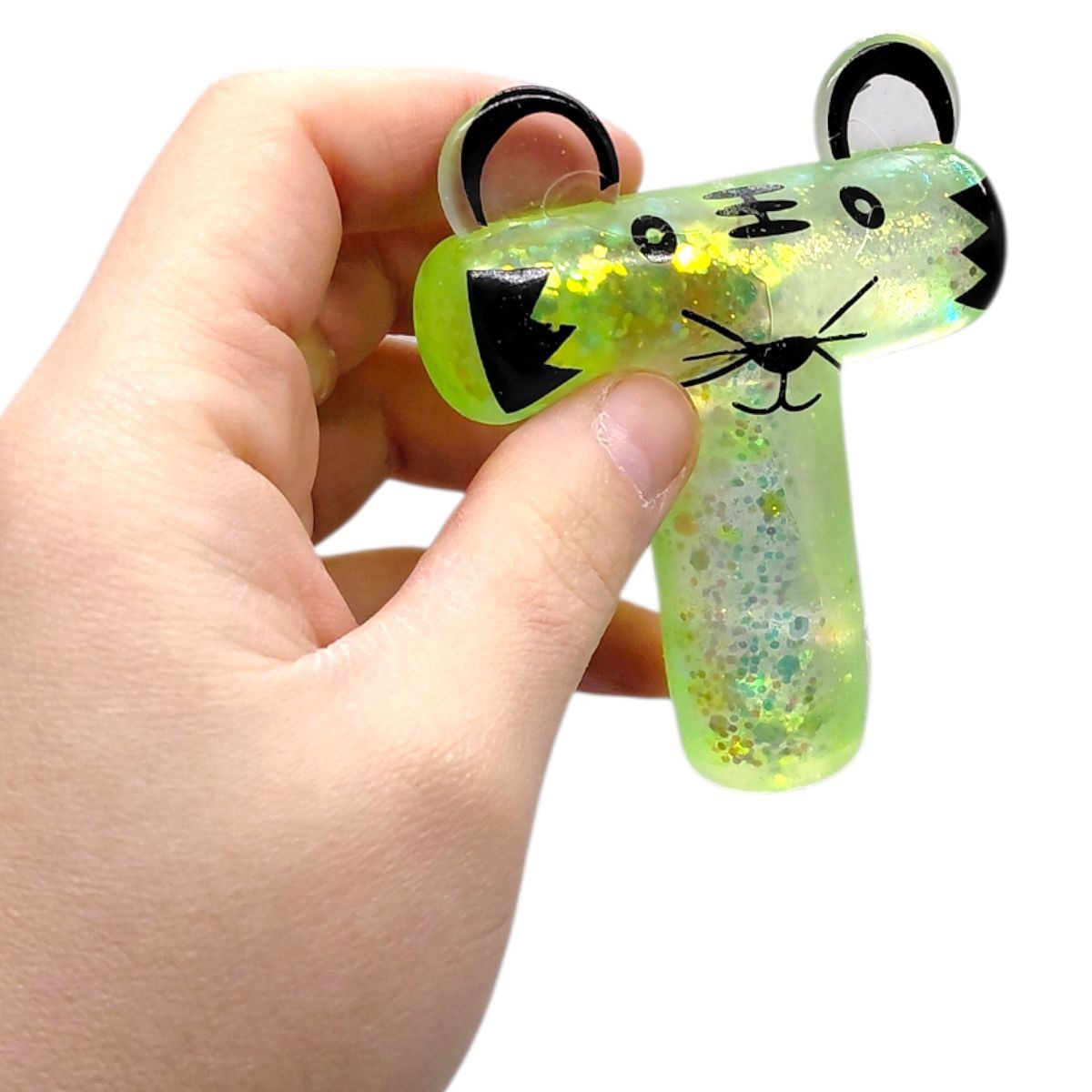 Антистресс жвачка-тянучка "Алфавит" 9 см (ЗЕЛЕНАЯ)  фото 2