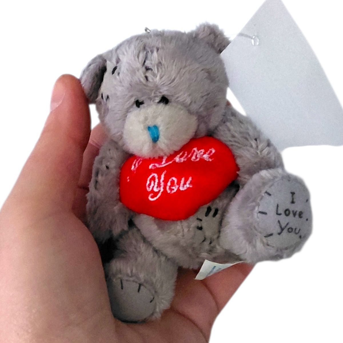 Мʼяка іграшка-брелок “Ведмідь”, висота 9 см, металева фурнітура, ВИДАЄТЬСЯ МІКС ВИДІВ  фото 2