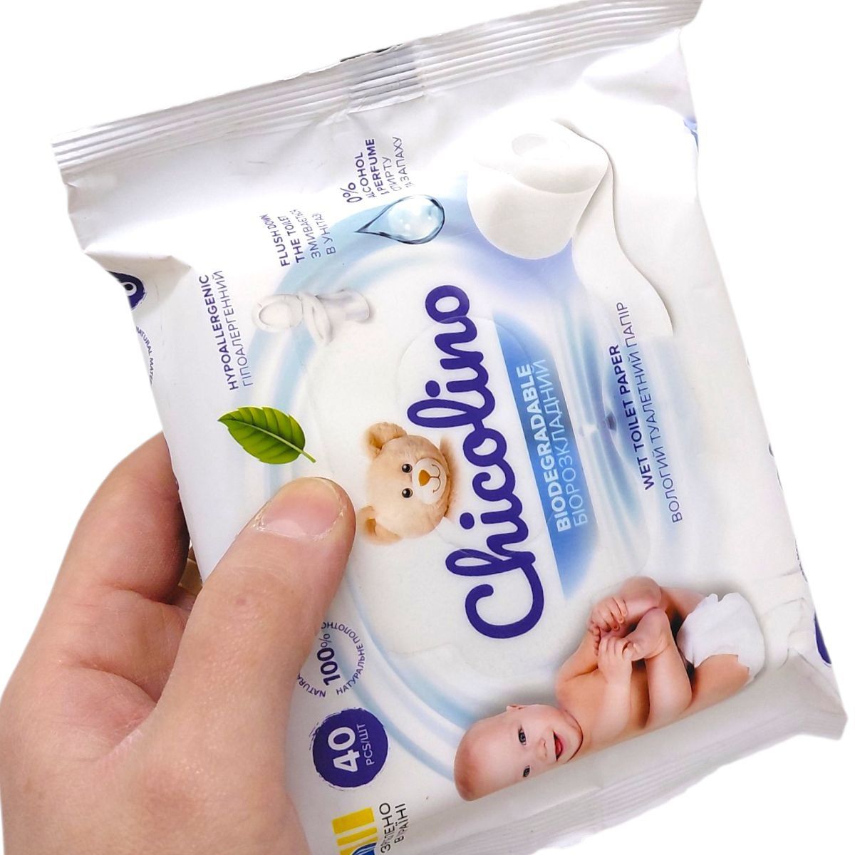 Туалетний папір вологий,40 шт  фото 2