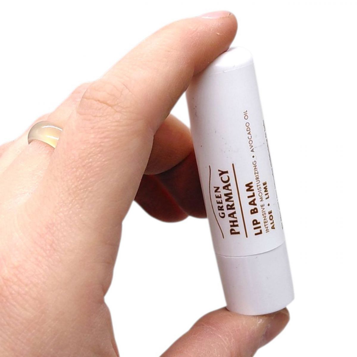 Бальзам для губ "Green Pharmacy" 3,6г інтенсивне зволоження алое та лайм  фото 2