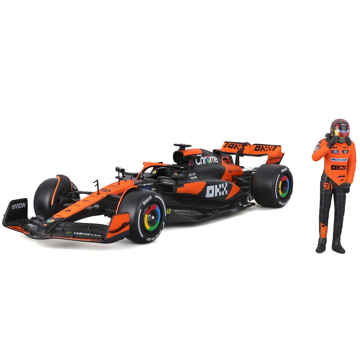 Автомодель з фігуркою - McLaren MCL38 (1:24)  фото 2