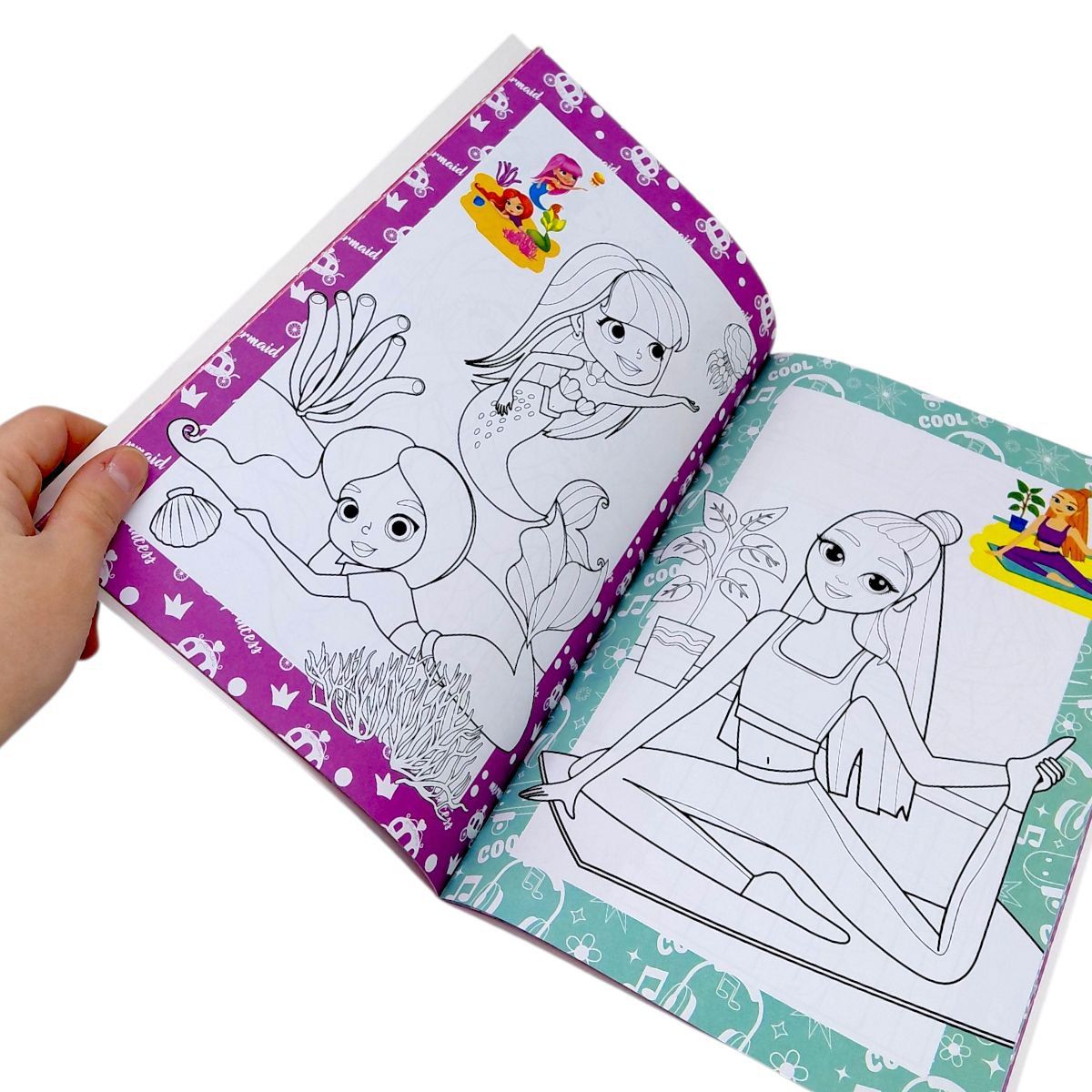 Збірка розмальовок 40 кольорових сторінок "Для дівчаток"  фото 2