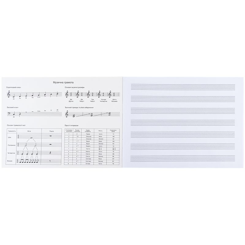 Зошит для нот А5, 20 л, CR  фото 2