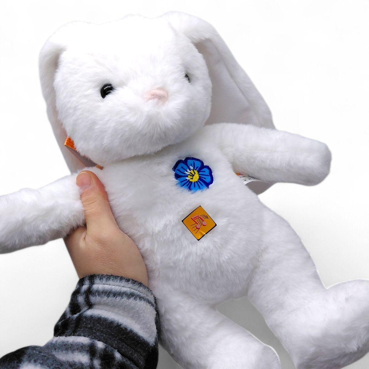 Мʼяка іграшка "Зайченя Victory" 31 см (БІЛА)  фото 2