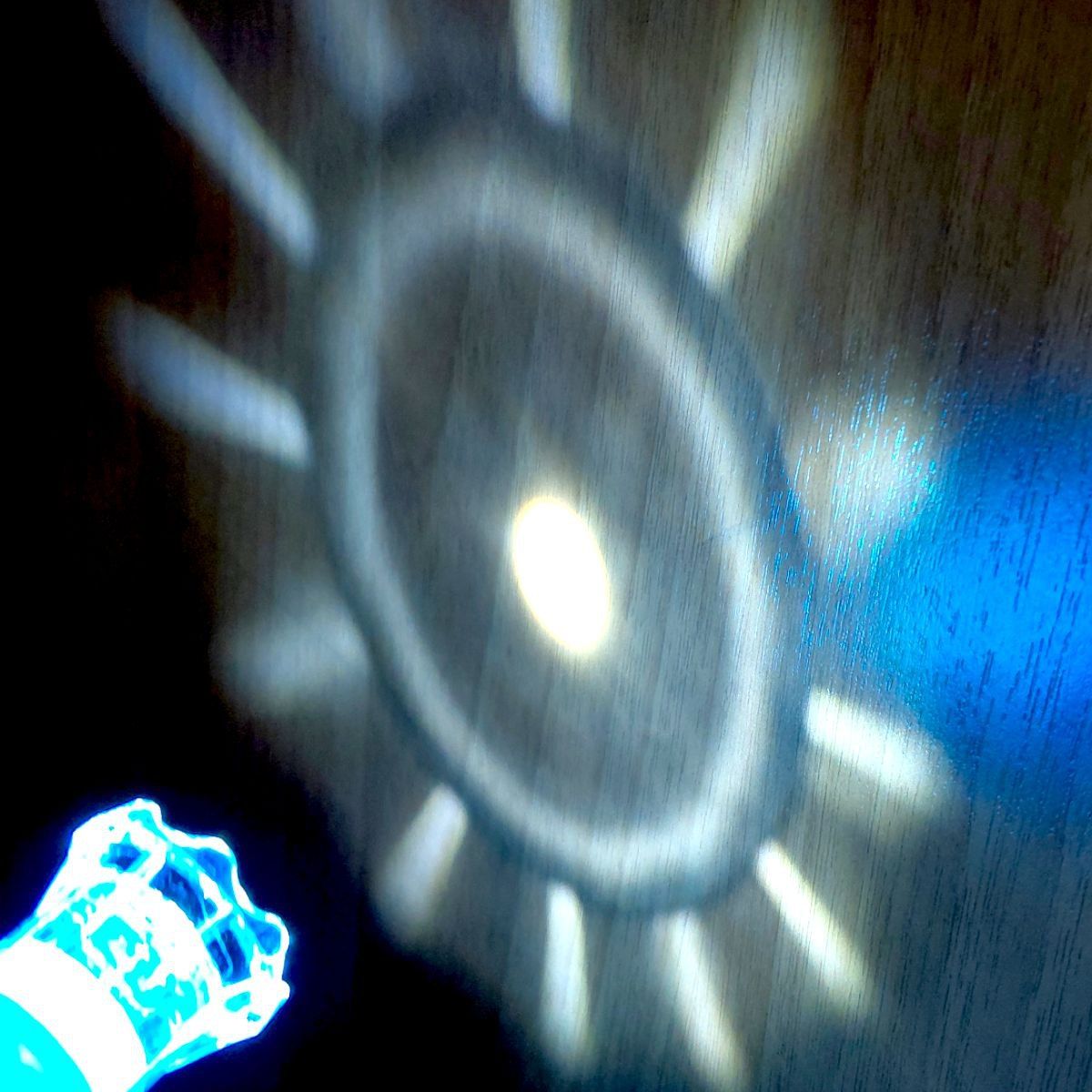 Брелок фонарик цветок острый разноцветный 9 см  фото 2