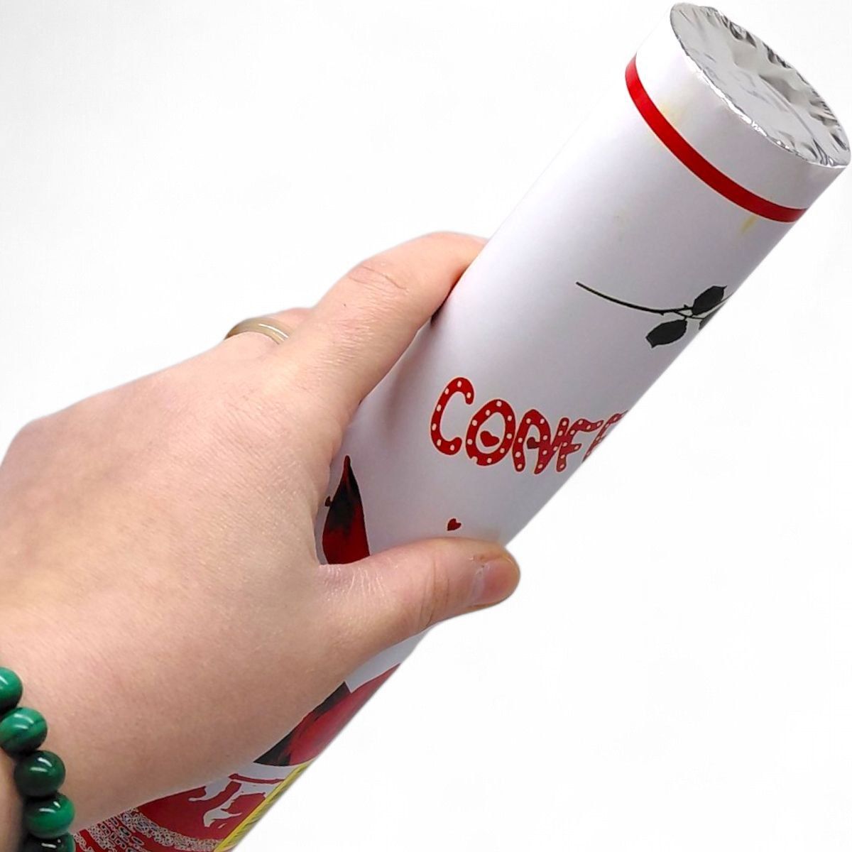 Хлопушка конфетти "Лепестки роз" 30 см  фото 2