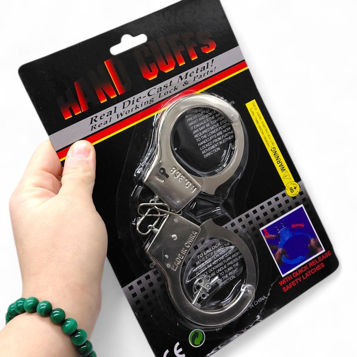 Наручники іграшкові, металеві  фото 2