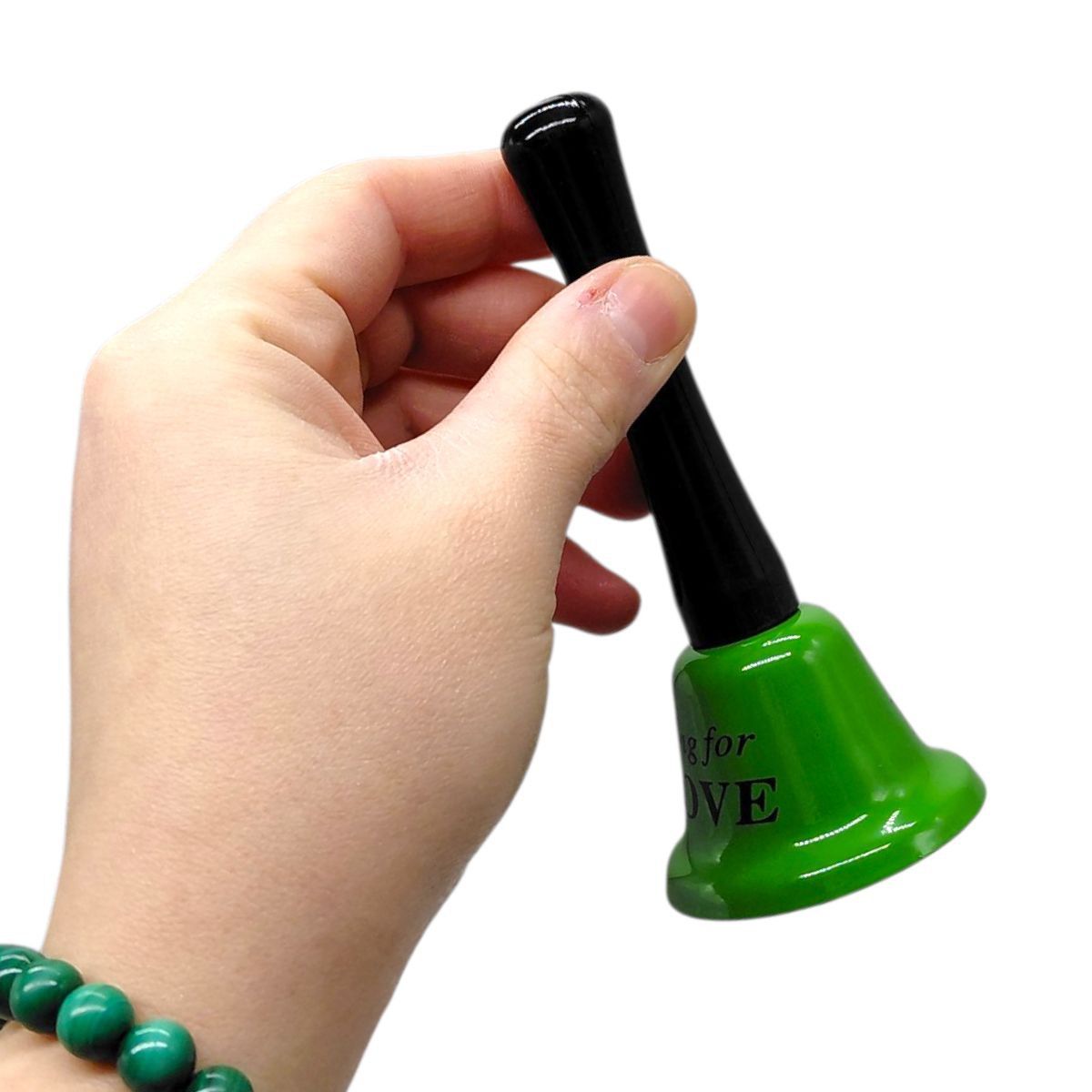 Дзвіночок довгий  "LOVE" 12,5 см (БІРЮЗОВИЙ)  фото 2