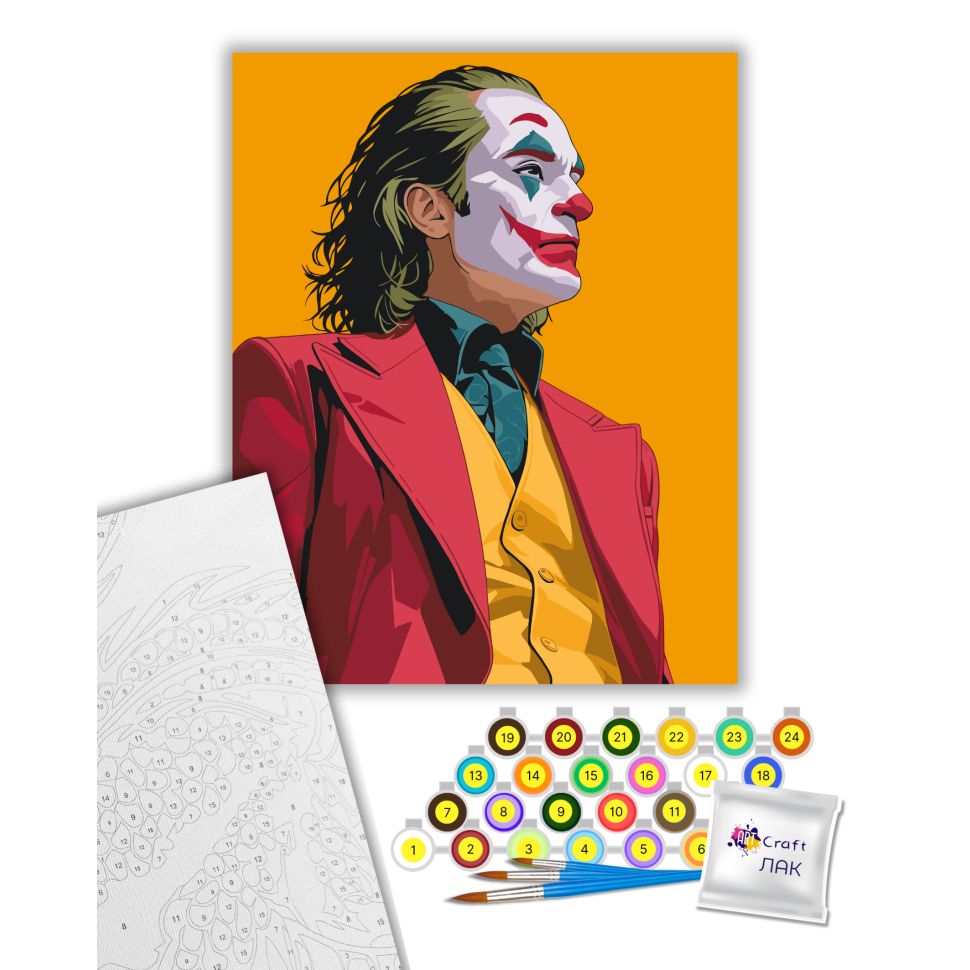 Картина за номерами "Загадковий Джокер" 40х50 см  фото 2