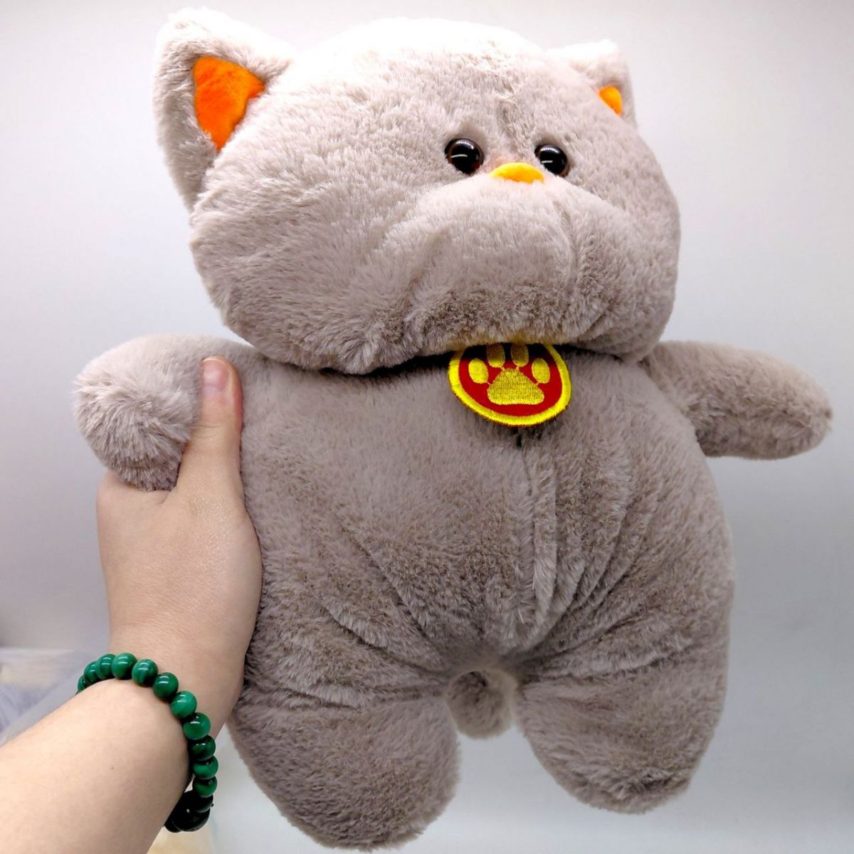 Мʼяка іграшка "Кіт Пуховичок" 34 см (СІРИЙ)  фото 2