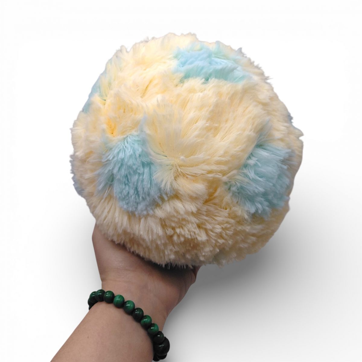 МʼЯКА ІГРАШКА-ПОДУШКА МʼЯЧИК (М) 0171 УКРАЇНА (КРЕМОВИЙ)  фото 2