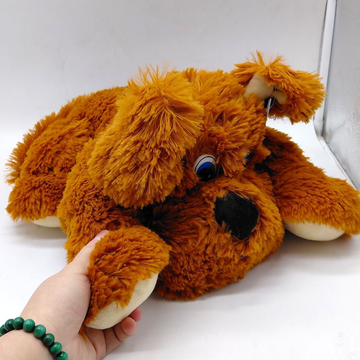 Мʼяка іграшка "Песик Тімон", 38 см (КОРИЧНЕВИЙ)  фото 2