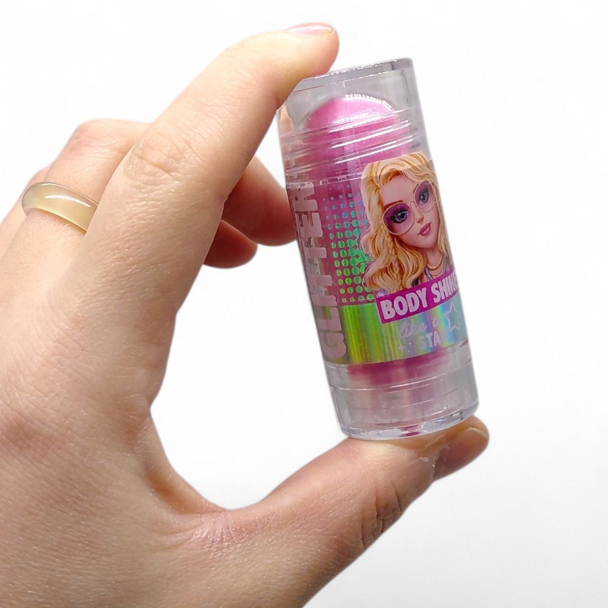 Шимер для тіла у стіку Сяйво (РОЖЕВИЙ)  фото 2