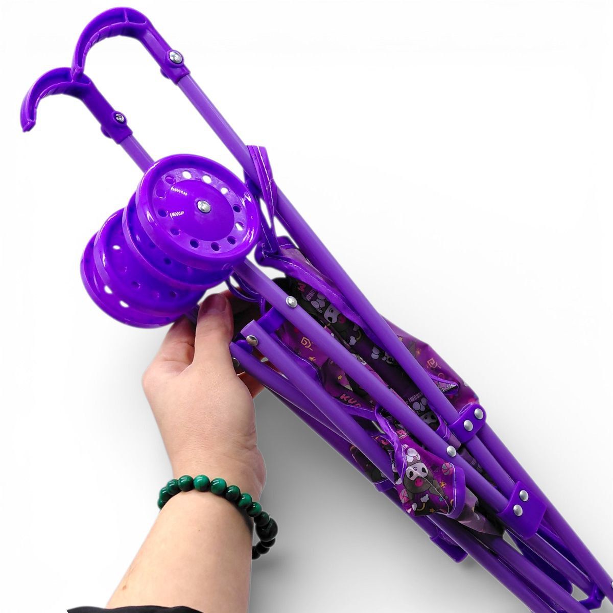 Візок для ляльок АНІМЕ ПЕРСОНАЖІ SANRIO (БЛАКИТНИЙ)  фото 2