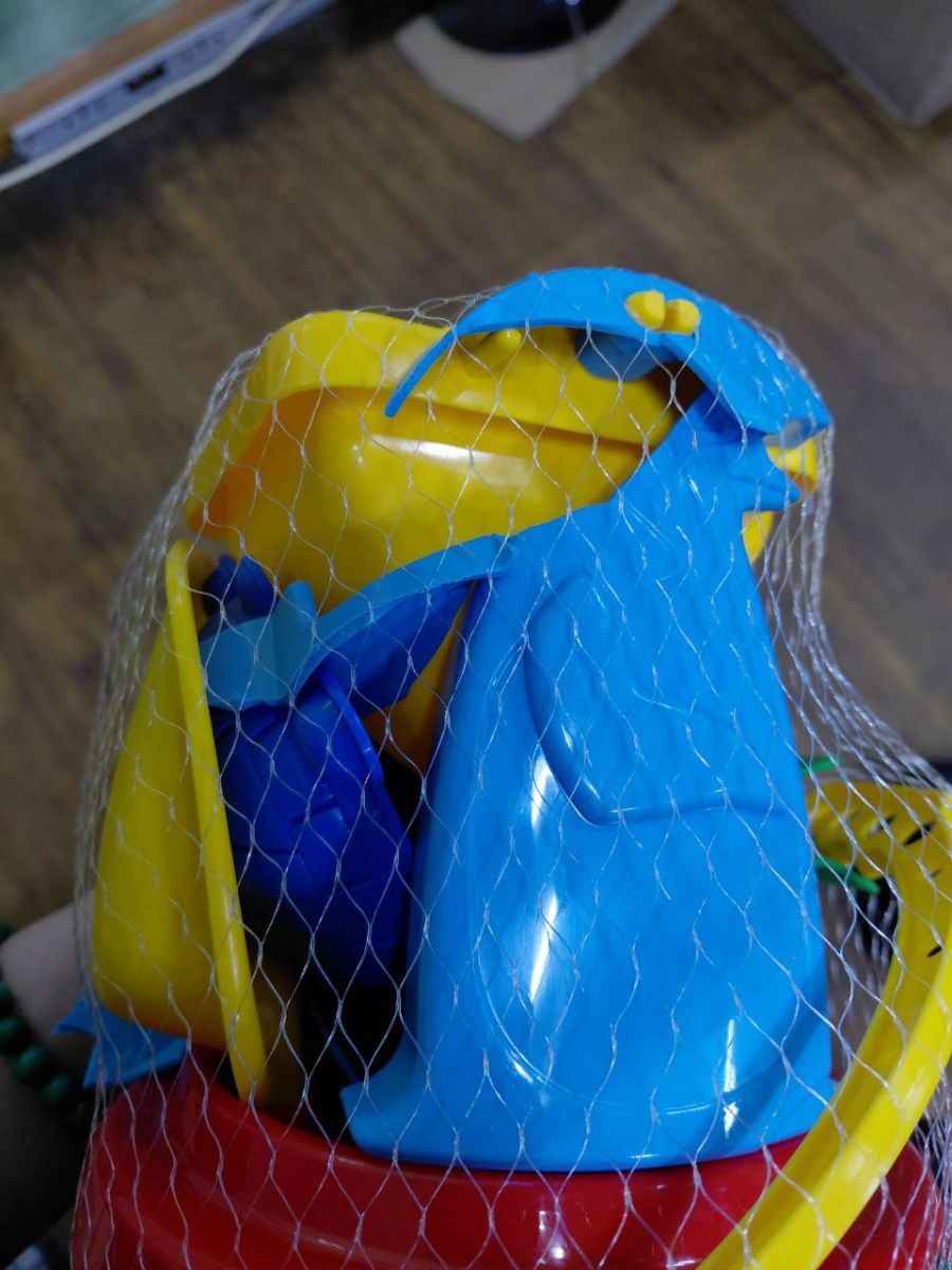 Уцінка.  Пісочний набір "Млин 4" (млин, відерце, лопатка, сито, 2 пасочки) - ПОЛАМАНА ВЕРХНЯ ЧАСТИНА  фото 2