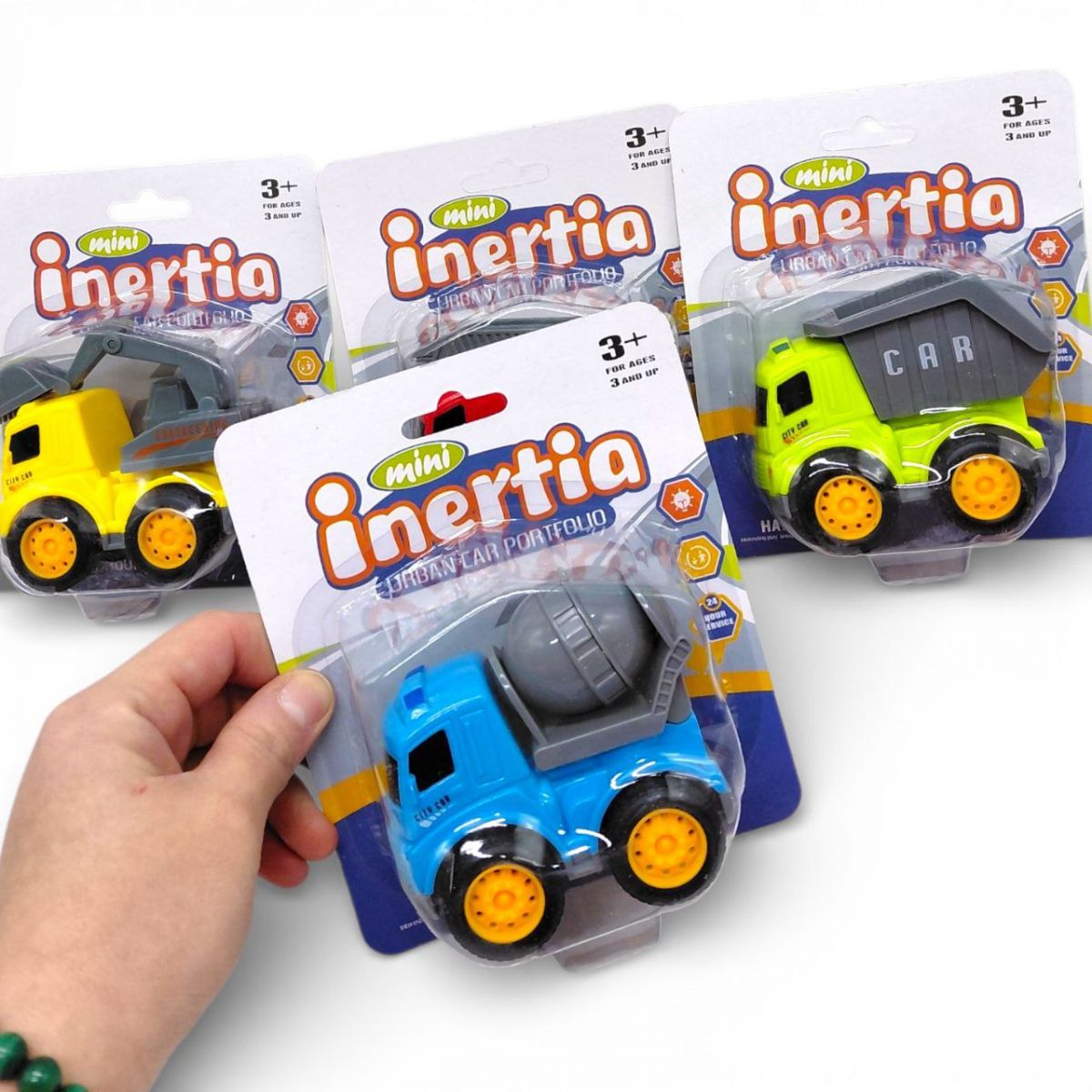 Машина будтехніка, інерційна на блістері (ЖОВТА)  фото 2