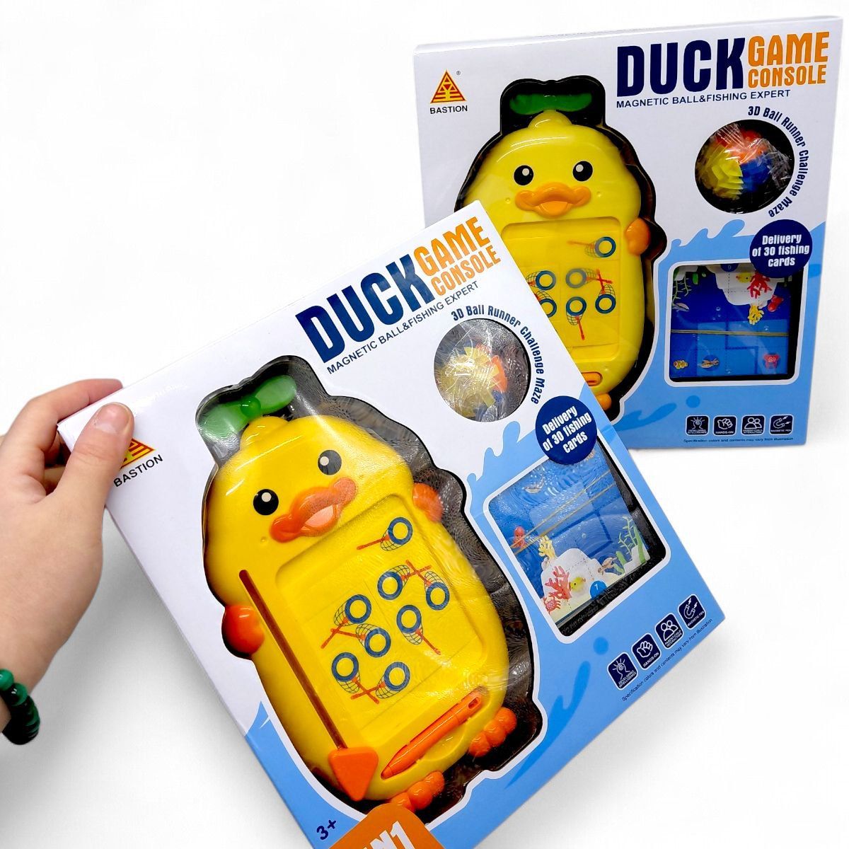 Логическая игра (магнитная игра, шарик-лабиринт, рыбалка, карты с заданиями) микс оттенков  фото 2