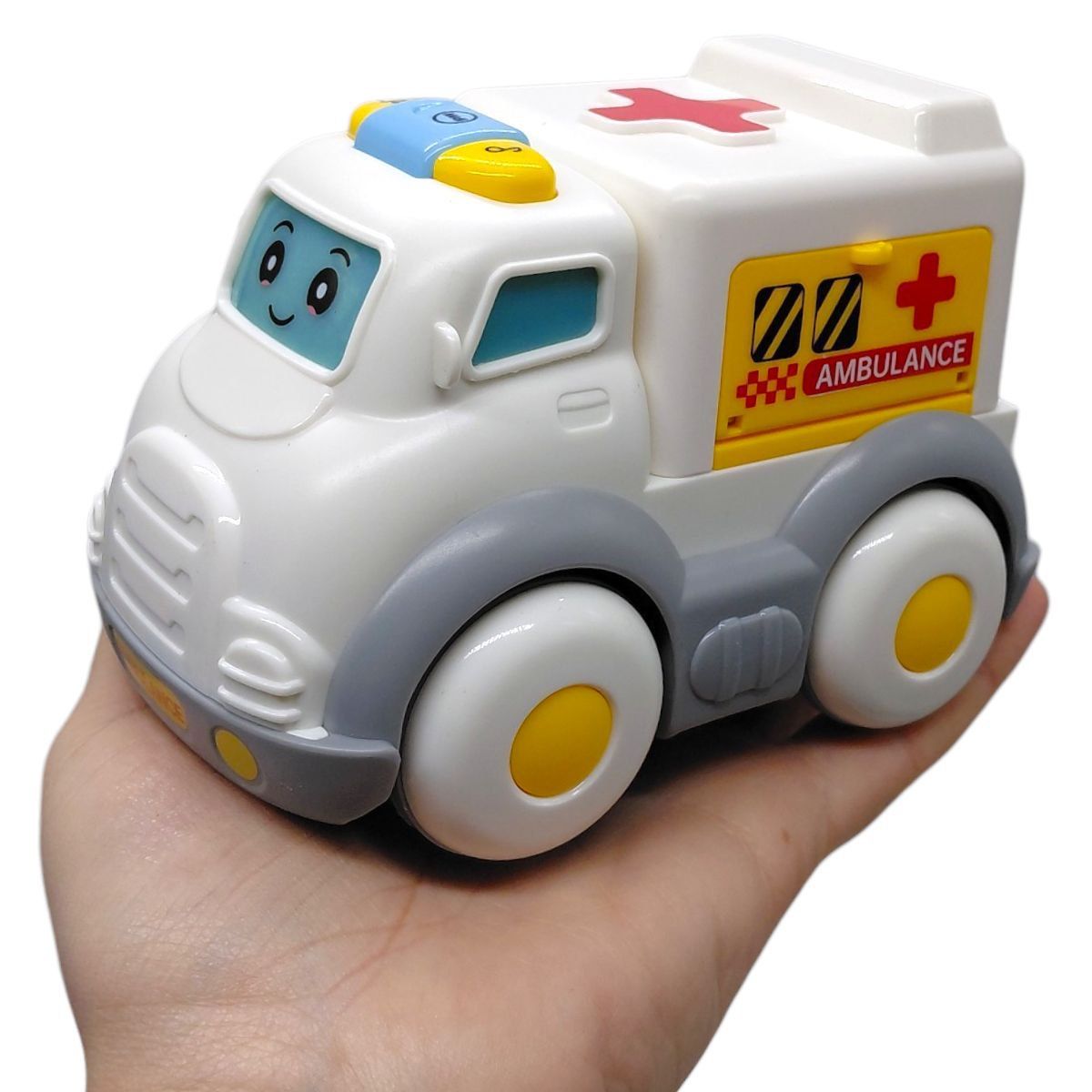 Машинка музична "Швидка допомога", світло, мелодії, пісні, інерція, в коробці  фото 2