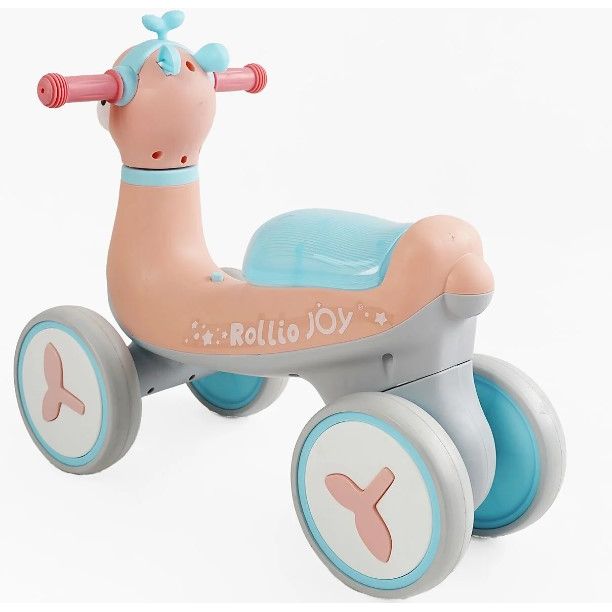 Велобіг JOY 4-х колісний (колеса PU, рама сталь/пластик, УКРАЇНСЬКЕ ОЗВУЧУВАННЯ та підсвічування, в коробці)  фото 2