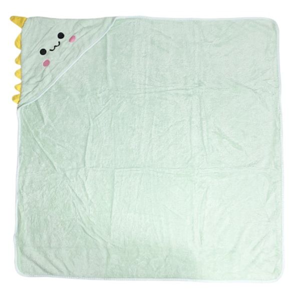 Дитячий рушник з капюшоном, розмір 80*80 см (ЗЕЛЕНИЙ)  фото 2