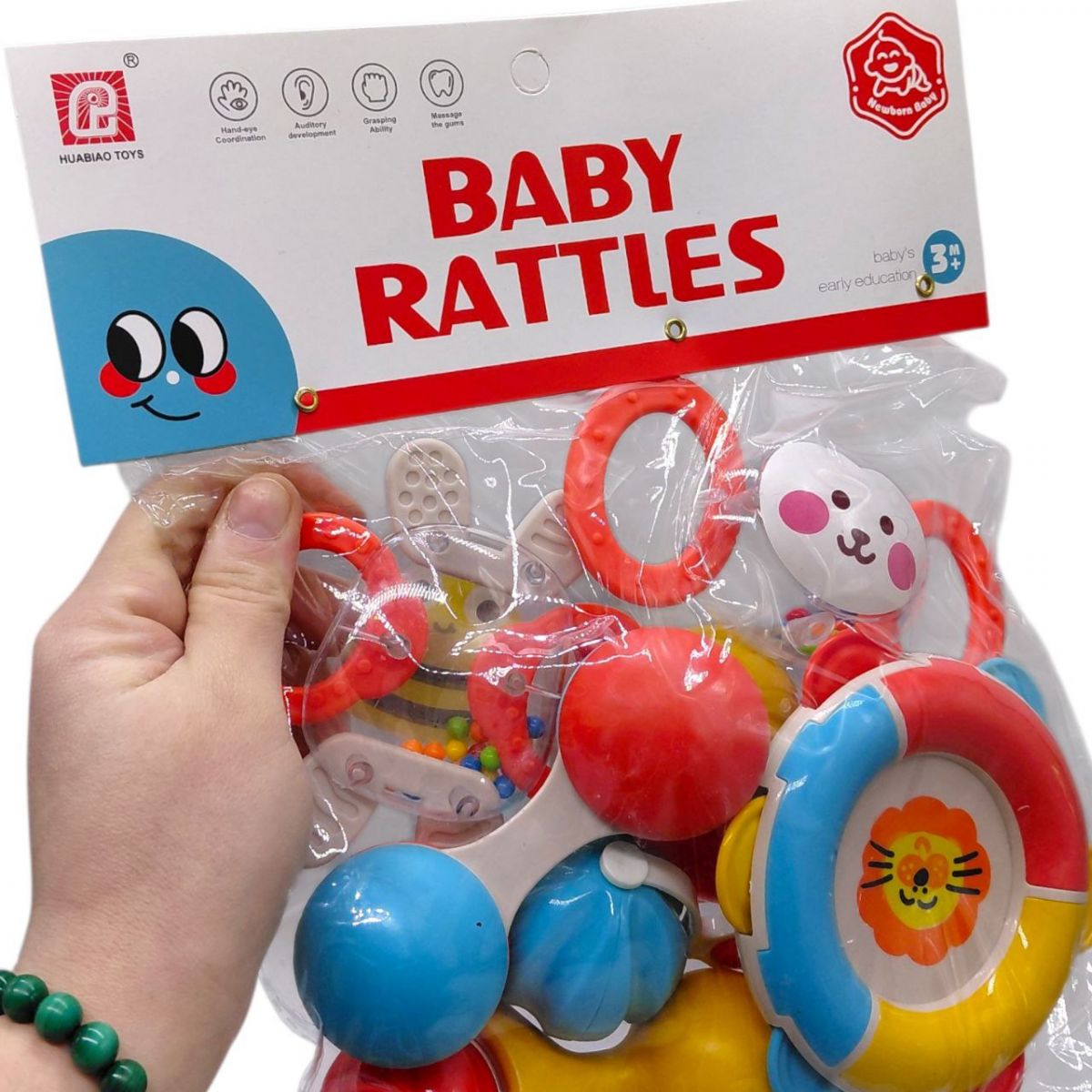 Набор погремушек в шарик 7 шт.  р. 28x24 см  фото 2