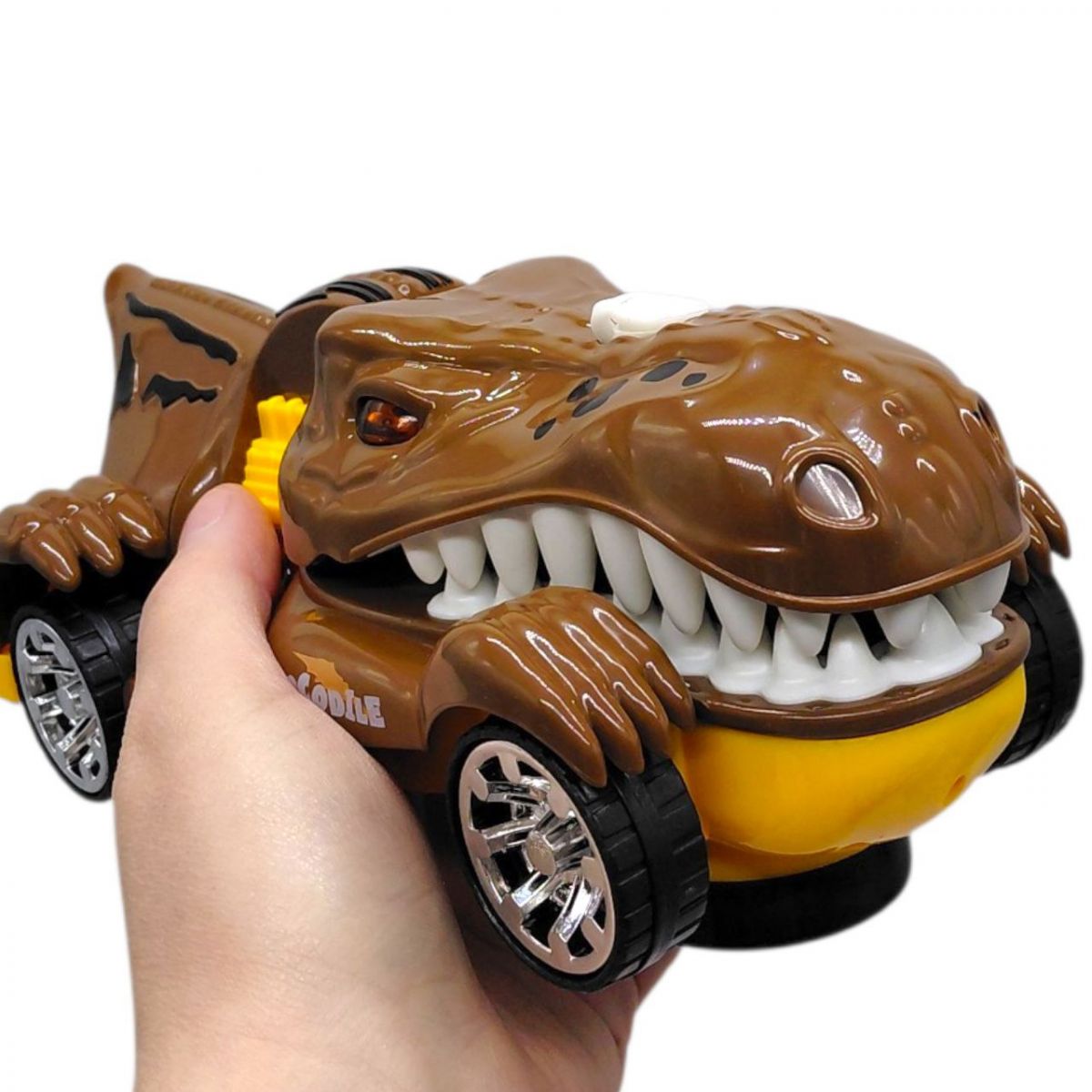 Машина "Крокодил" з димом, світлом і музикою, в коробці ZR192-3 р. 22*8,8*10,4см  фото 2