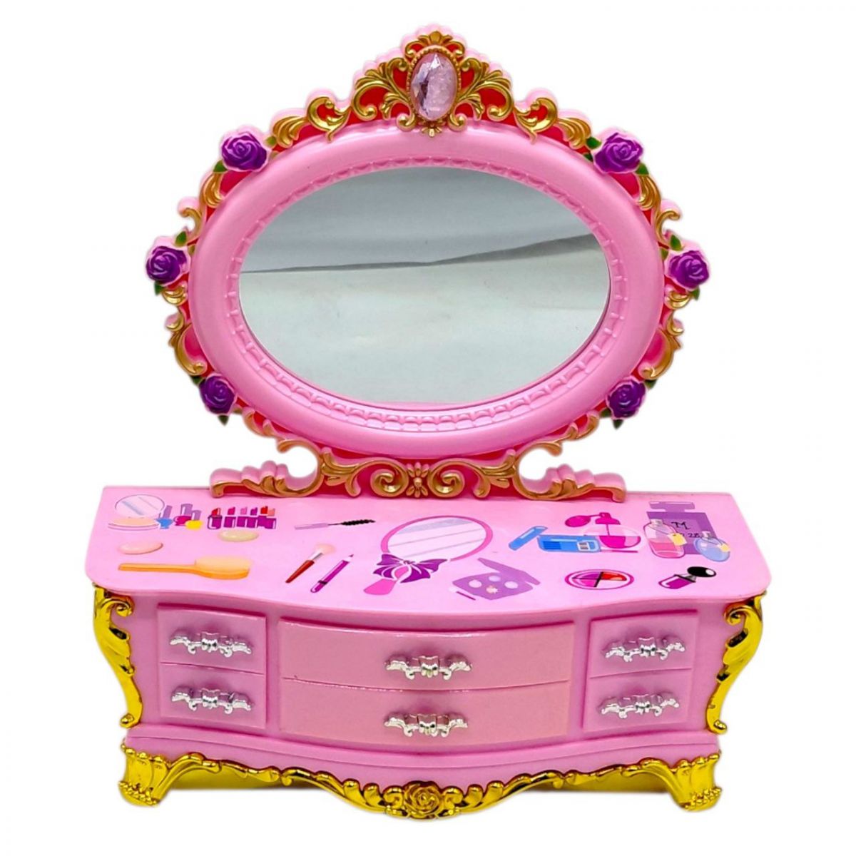 Музыкальный ящик с зеркальцем в коробке 9212 г. 20*16*9,5см.  фото 2