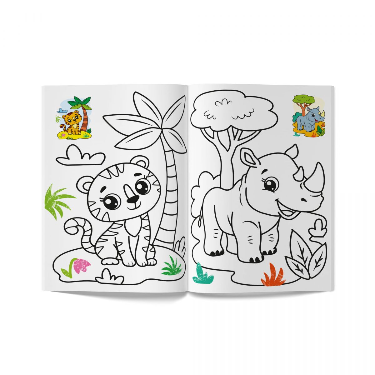 Книга розмальовка "Кольорованка.  Зоопарк"  фото 2