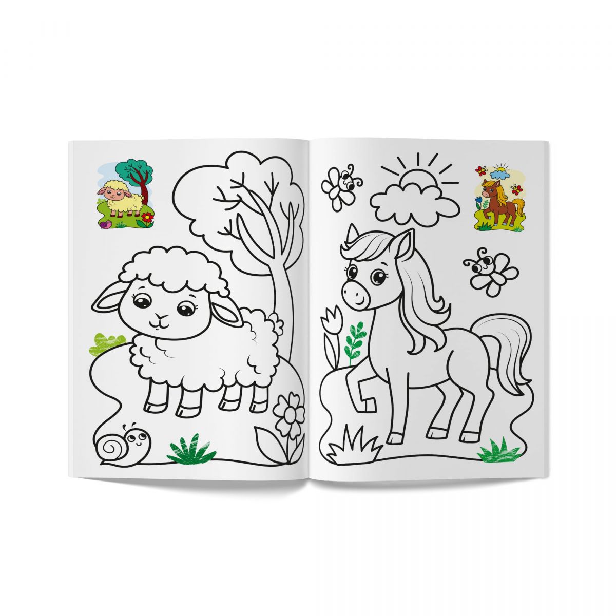 Книга розмальовка "Кольорованка.  Ферма"  фото 2