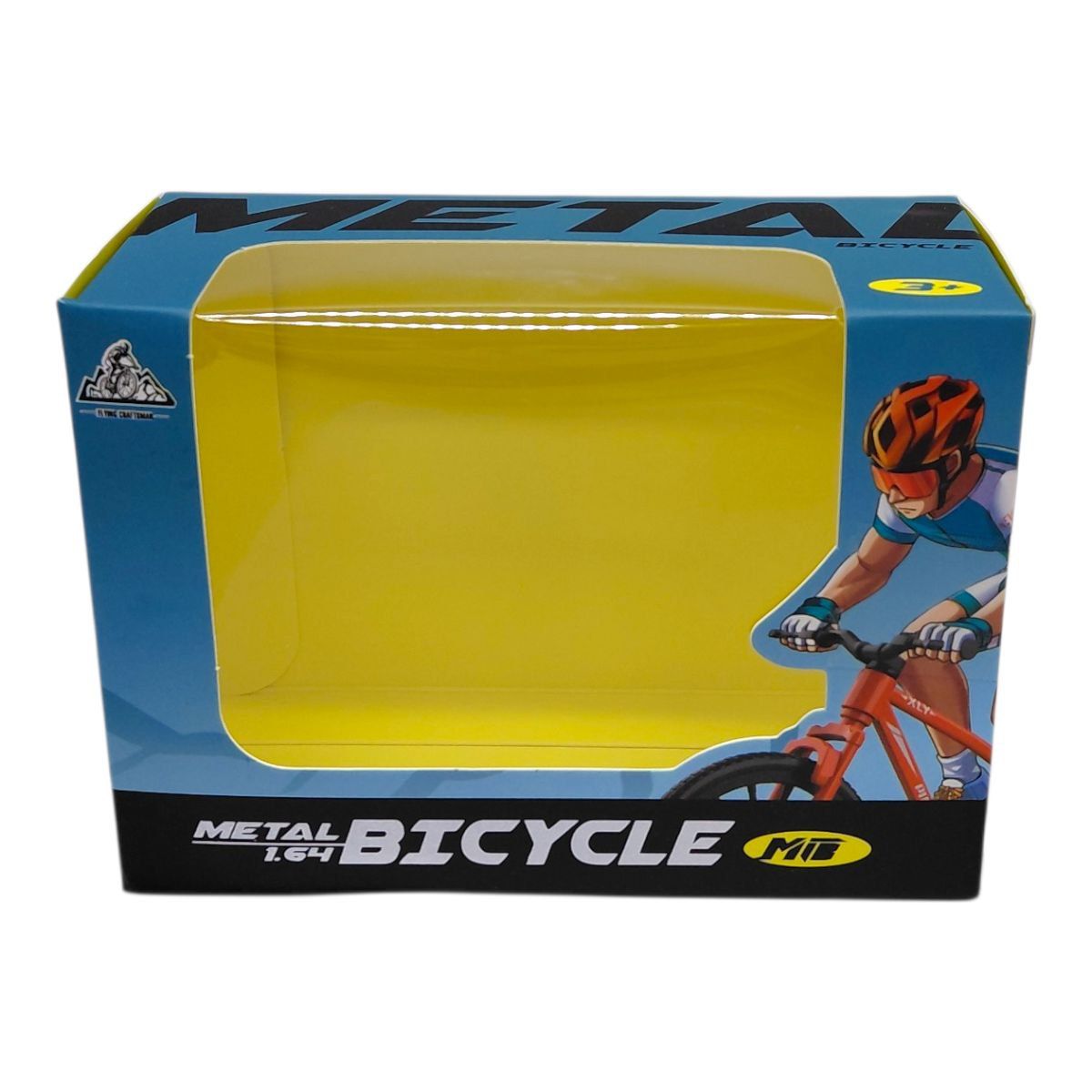 Велосипед металевий в коробці р. 13x5,4x9,4см (ЧОРНИЙ)  фото 2