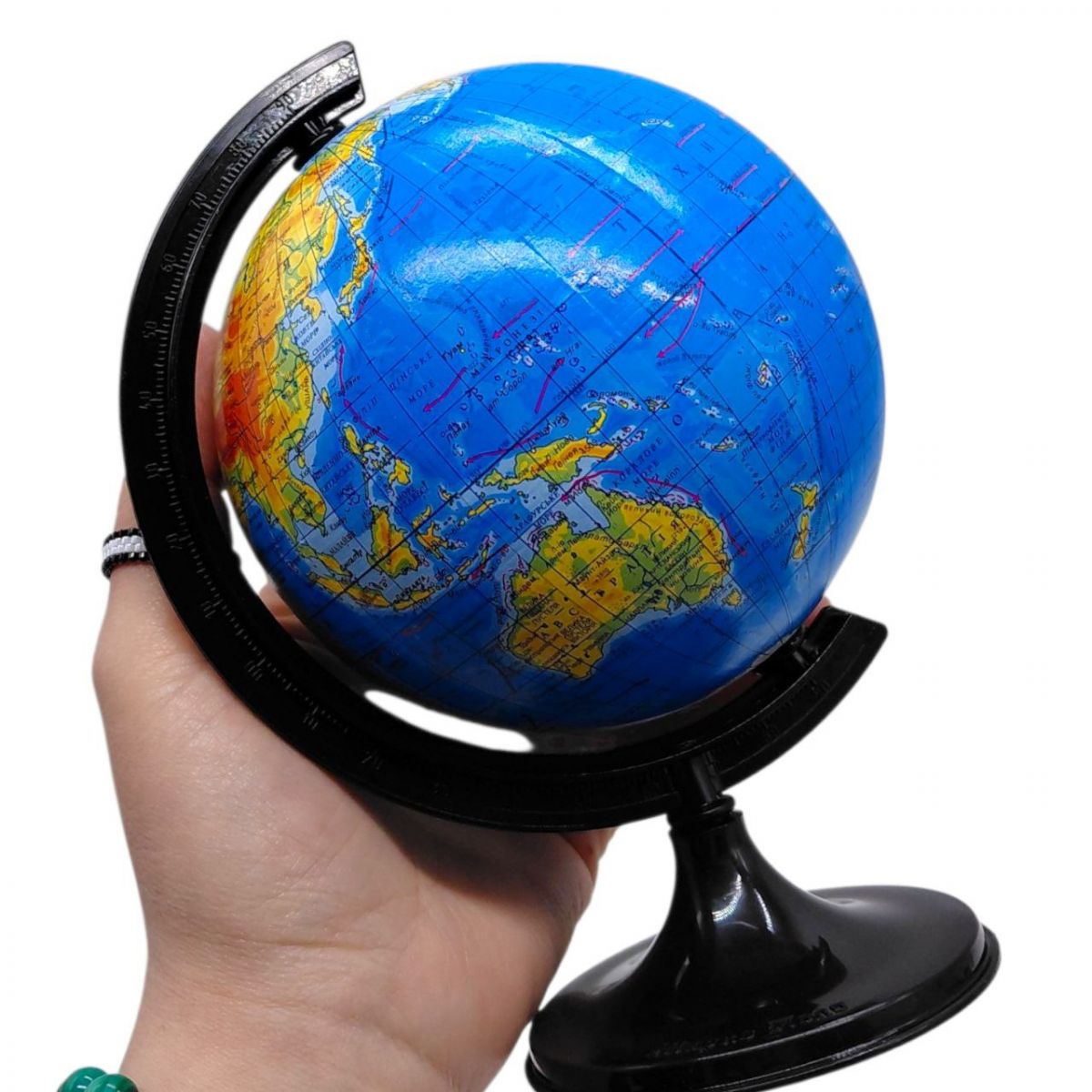 Глобус D110мм український, географічний  фото 2