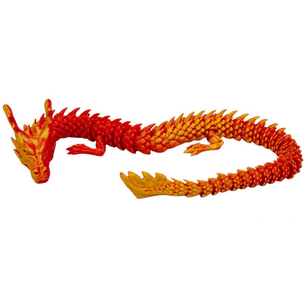 Игрушка подвижная 3D "Дракон" 46г 45см (микс)  фото 2