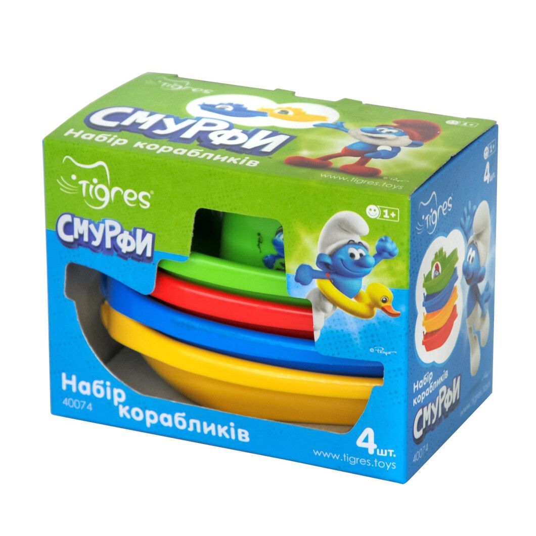 Набір корабликів 4 шт. , СМУРФИ  фото 2
