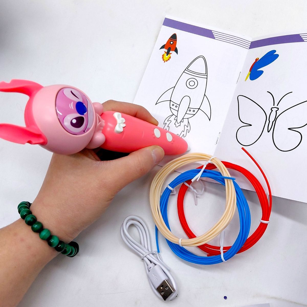 3D ручка Стіч (РОЖЕВИЙ)  фото 2