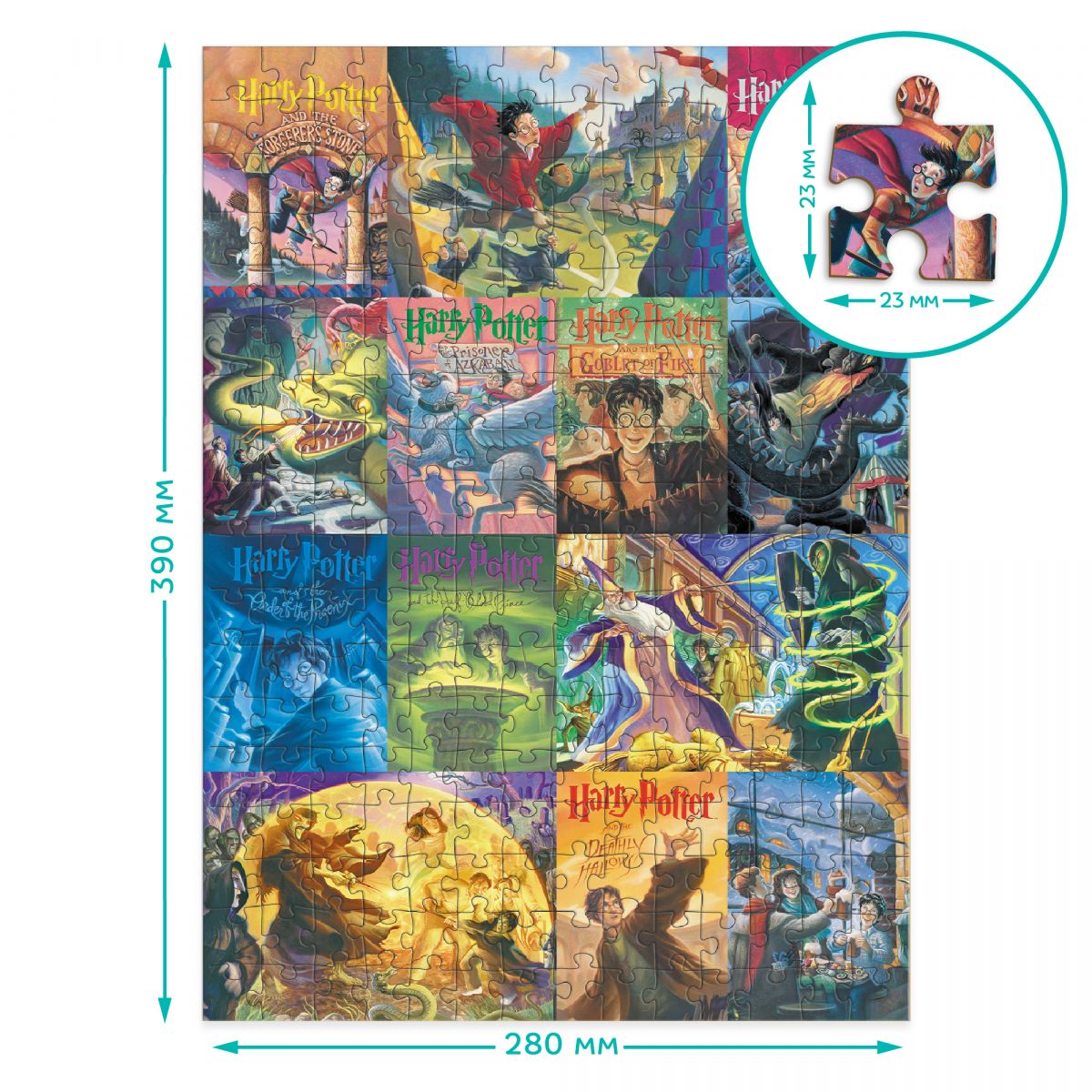 Пазл Easy-M «Гарі Поттер.  Книжкові обкладинки»  фото 2