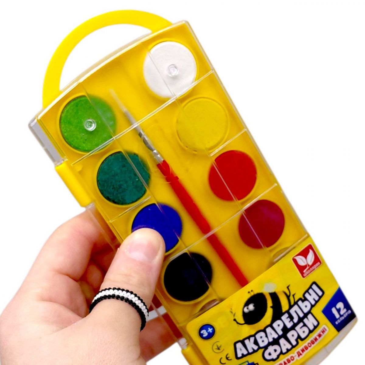 Фарби акварельні 12 кольорів  фото 2