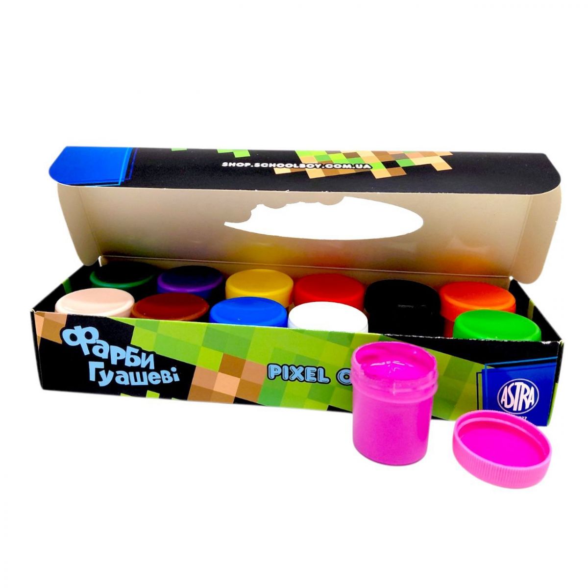 Фарби гуашеві Pixel One 12 кольорів по 20 мл  фото 2