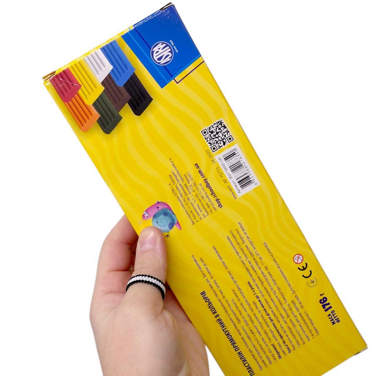 Пластилін прямокутний 8 кольорів  фото 2