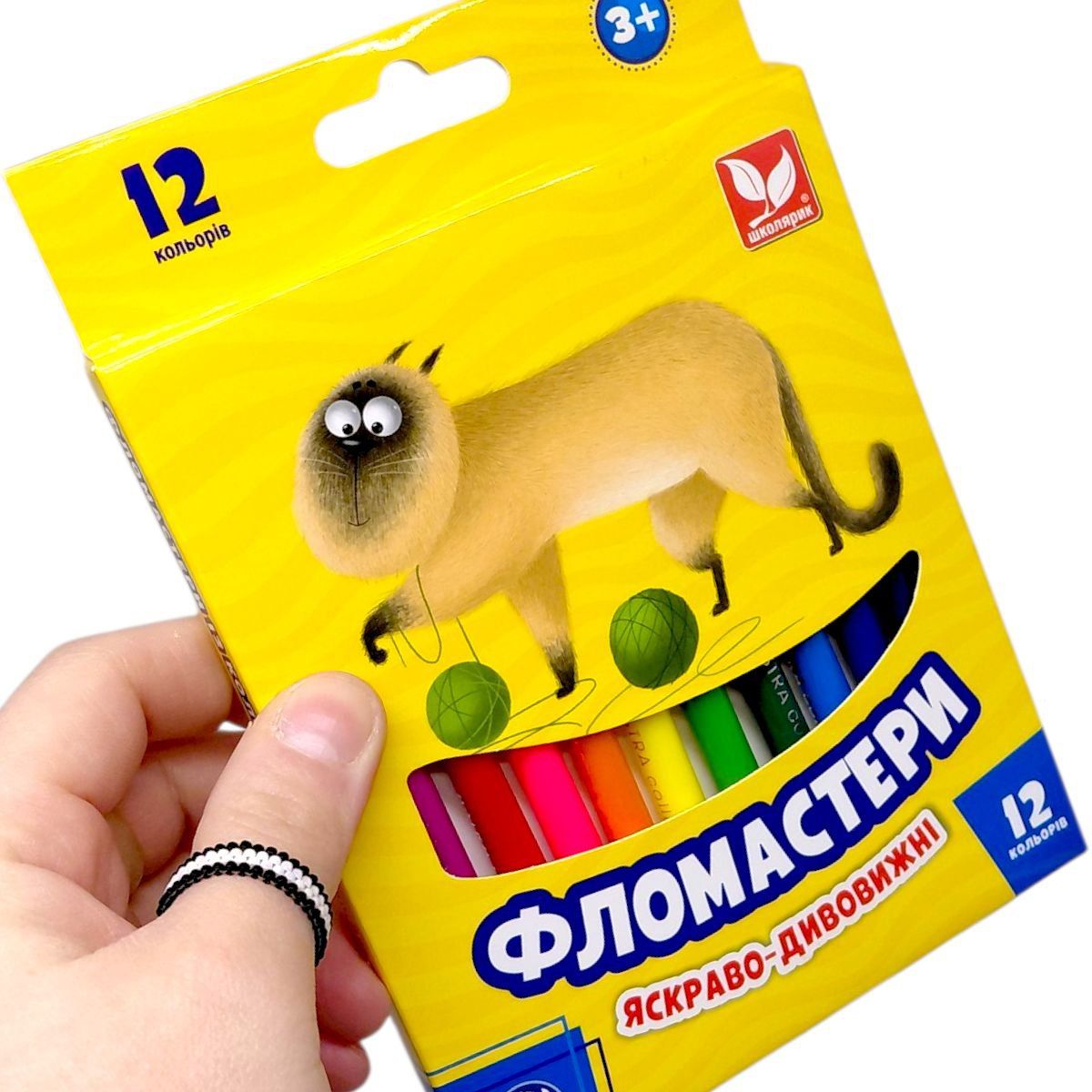 Фломастери 12 кольорів  фото 2