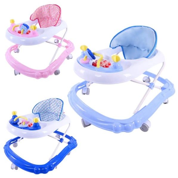 Ходунки музичні з брязкальцями (БЛАКИТНІ)  фото 2