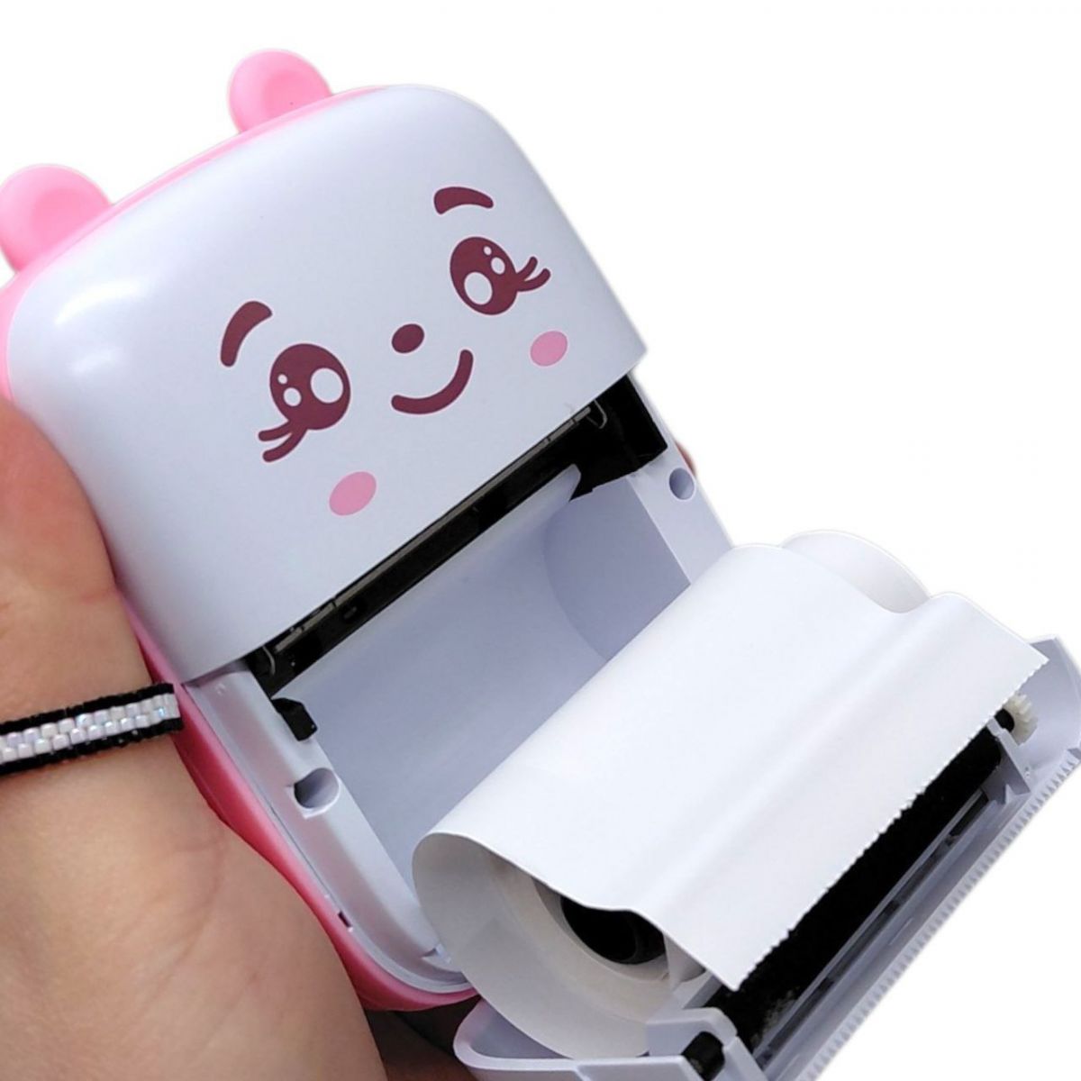 Портативний принтер із термодруком Bluetooth Hand Mini Printer (РОЖЕВИЙ)  фото 2