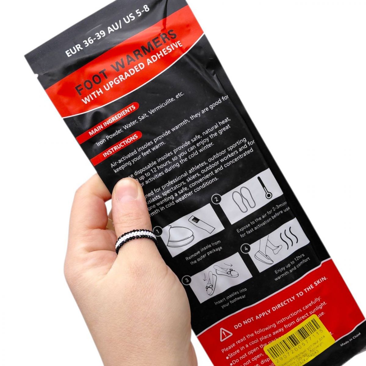 Самонагрівальні устілки для взуття (36-39)  фото 2